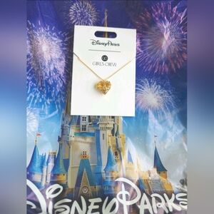Disney Parks x GIRLS CREW Castle Locket Heart Necklace
